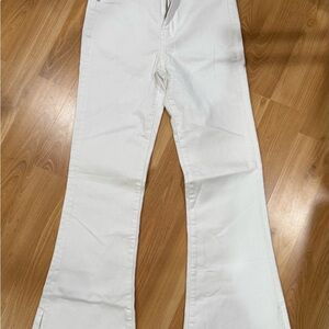 American Eagle Outfitters Women's White Flare Jeans